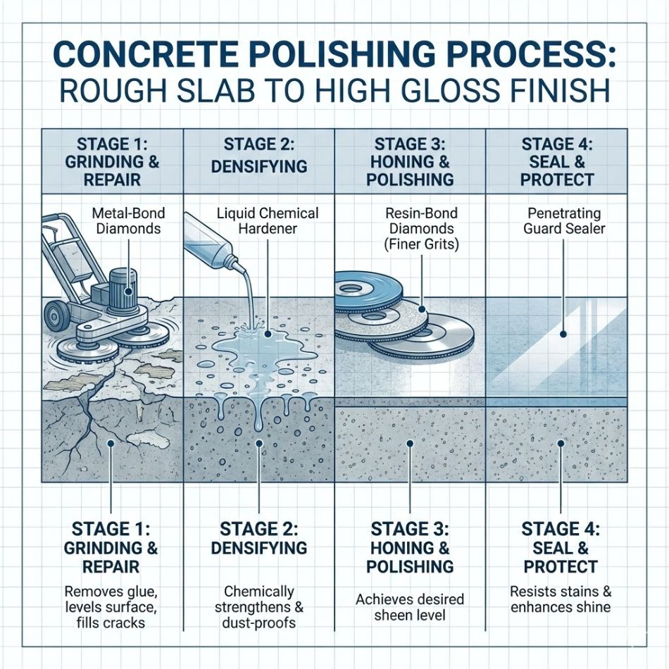 concrete polishing project