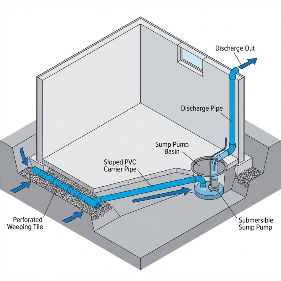 upgrading basement pvc drain pipes toronto