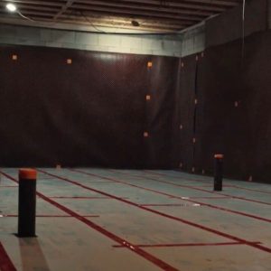 concrete front walkout entrance construction