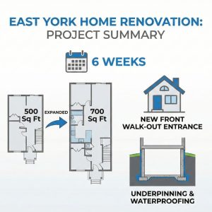 east york bungalow underpinning process