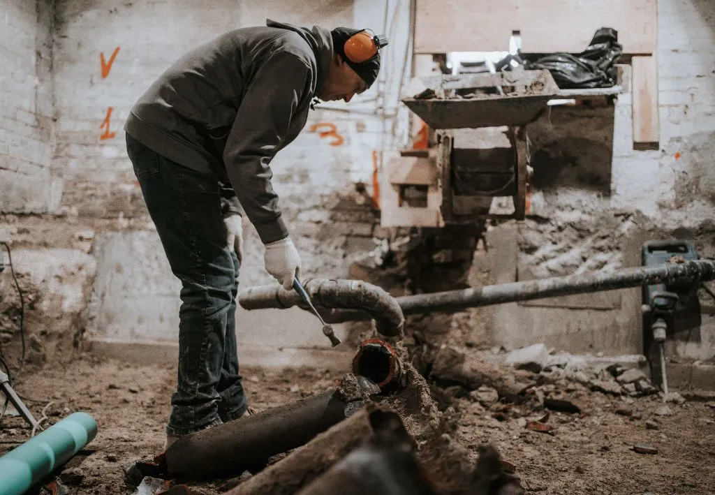 interior drainage system basement waterproofing