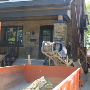underpinning jobsite etobicoke home