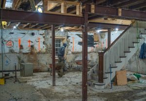 sectional underpinning process diagram