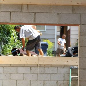 corrugated weeping tile drainage prep