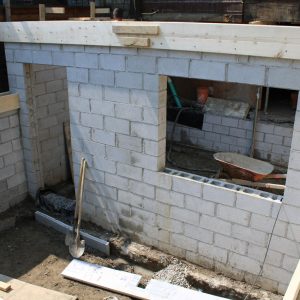 north york cinder block foundation addition