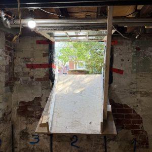narrow access basement excavation conveyor