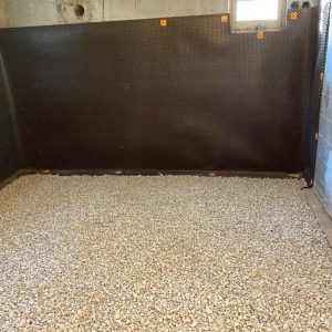 sub slab gravel drainage interior delta ms membrane